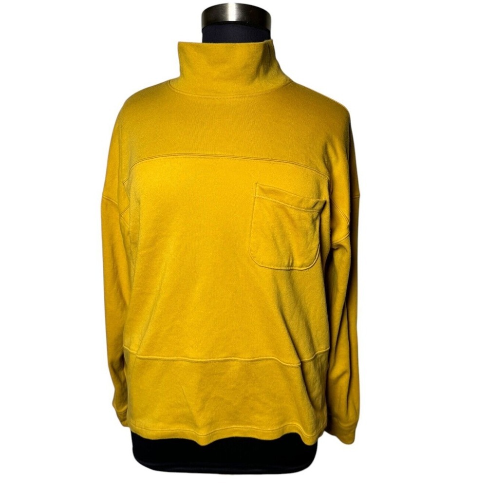 Croft & Barrow‎ Mock Neck Sweatshirt Pocket Front Long Sleeve women's XXL